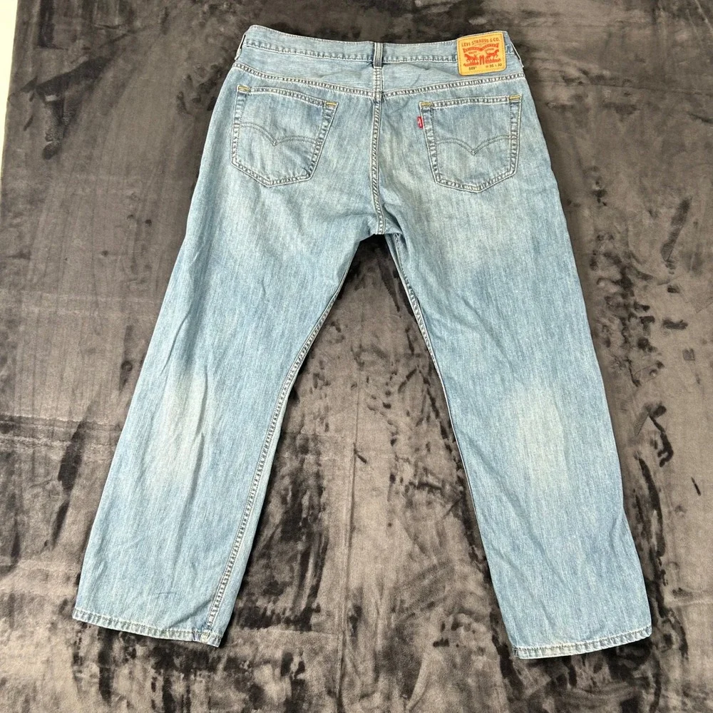 Levi's 569 Loose Straight Jeans Mens 36x30 Light Blue Denim 00569-0094